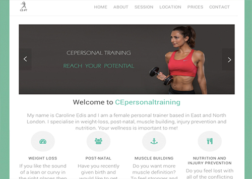 A personal training site.